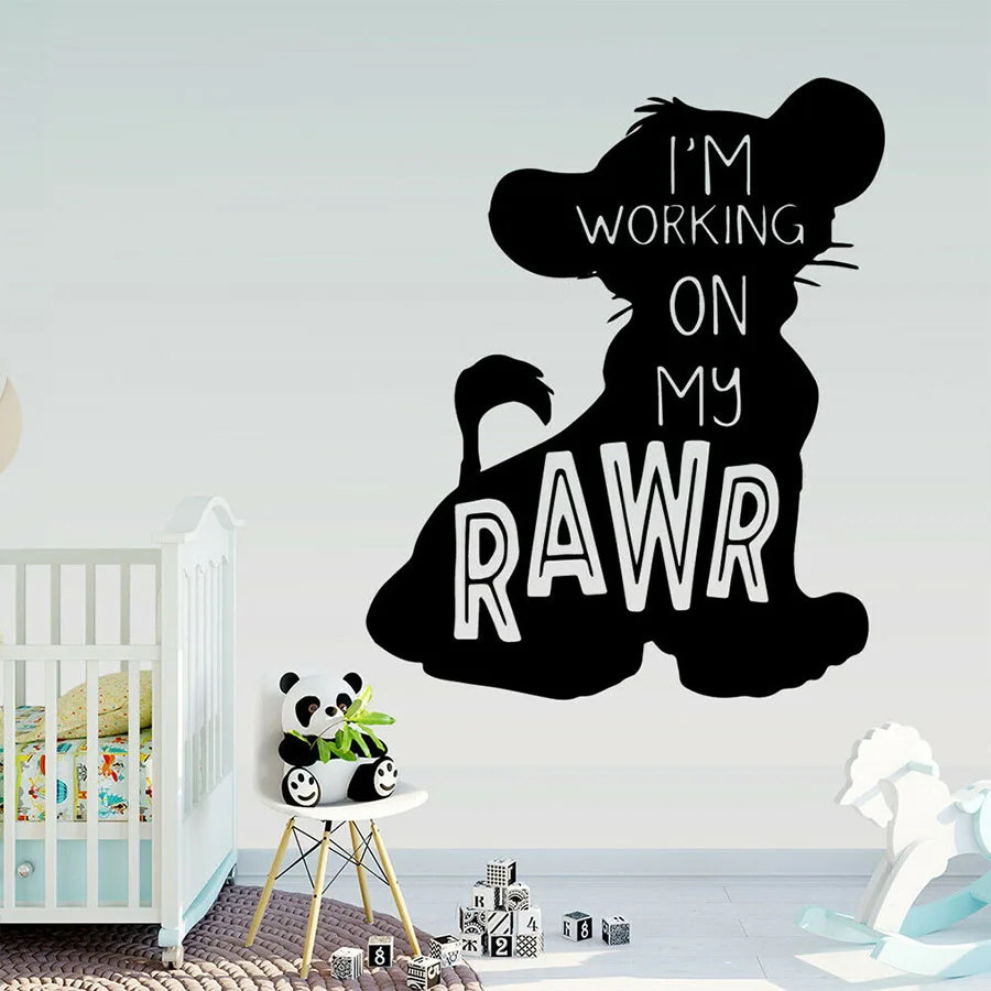 Настенная картинка с изображением короля льва Simba рабочая цитата гостиная