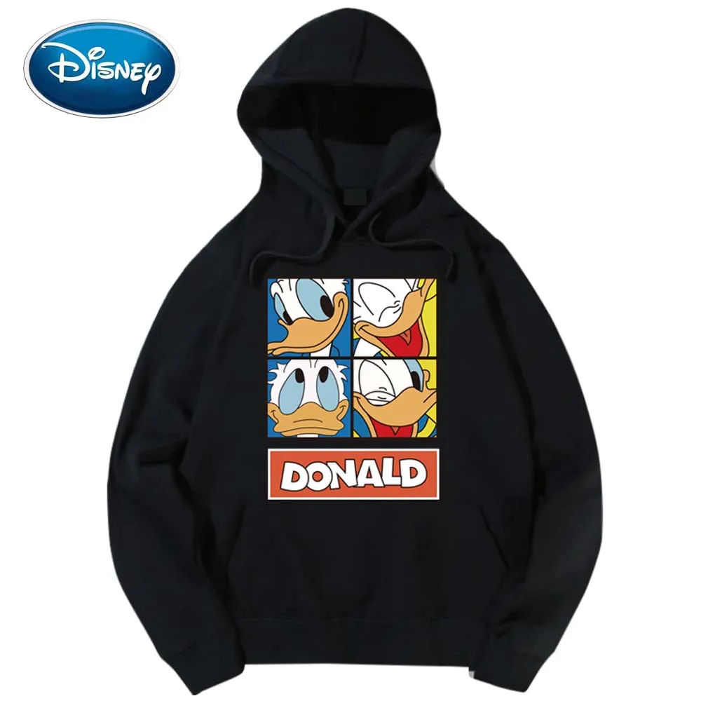 Стильная футболка с рисунком Дональда Дака Диснея буквенным принтом пуловер