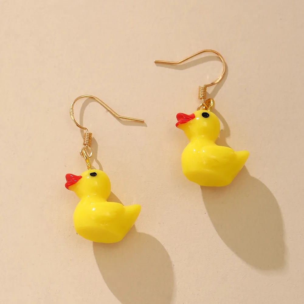

Korean Trendy Super Cute Little Yellow Duck Earrings Minimalist Women Gift Small Cartoon Earrings Jewelry