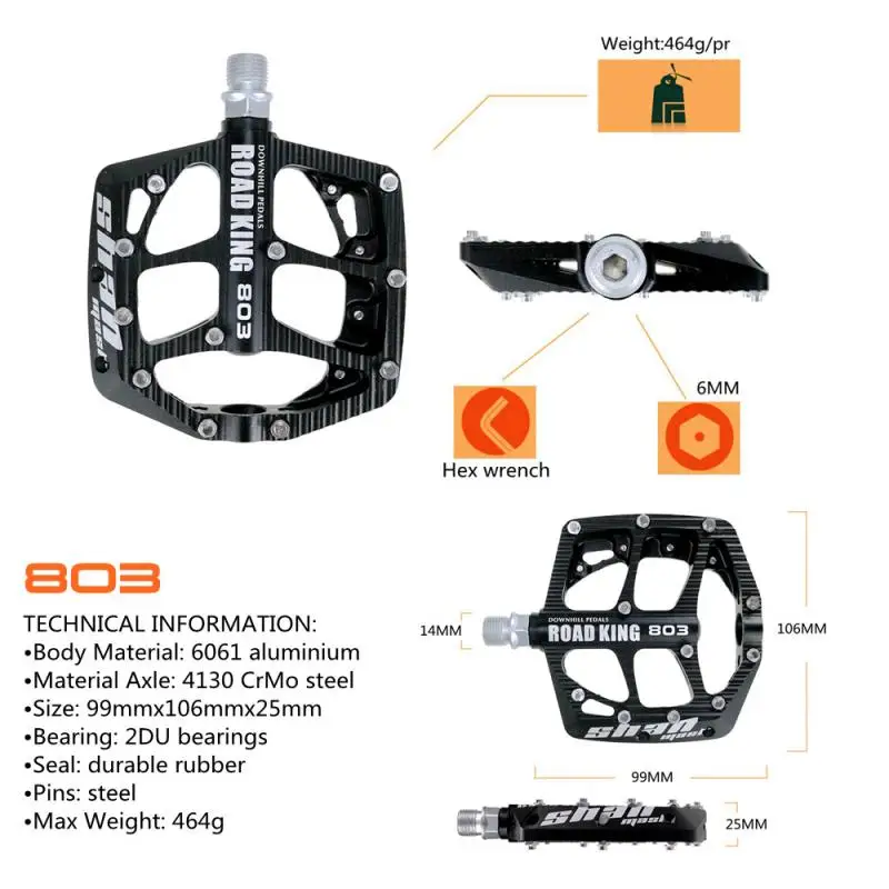 

SHANMASHI 2021 New Aluminum Alloy CNC MTB Mountain BMX Bicycle Bike Pedals Cycling Sealed Bearing Pedals Hot Sale Bicycle Parts