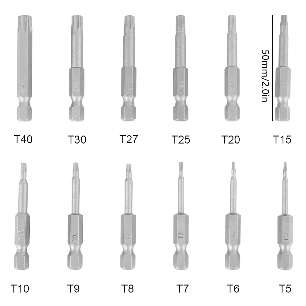 Отвертка 3/25 дюйма (4 мм) Bits Torx T2 T3 T4 T5 T6 PH000 Pentalobe 0 8/1 2 для Huawei Samsung Macbook Air Pro iphone7/8/x/xr/xs