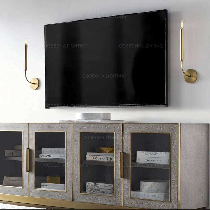 Винтажные Золотые Зеркальные светильники в ванной антикварные бронзовые