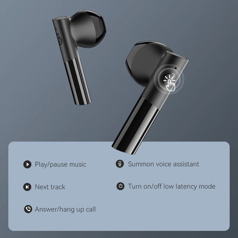 haylou gt6 tws fone bluetooth 5 2 wireless earphones auriculares aac low latency headset gamer headphones for huawei xiaomi free global shipping