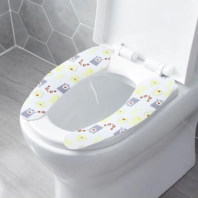 

Washable Sticky Toilet Mat Toilet Seat Warm Pads Warm Toilet Mat Toilet Seat Cover Toilet Seat Cushion Household Reuseable Soft
