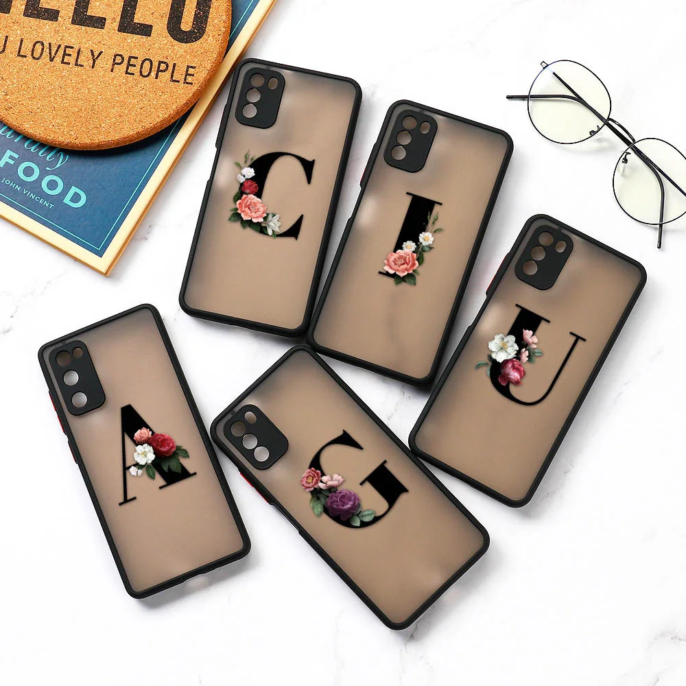 

26 Letters Hard PC Phone Case For Oneplus 8 T Pro 6T 7 Case For Oneplus 6T 8T 9 Pro 7 Lens Protection Silicone Phone Cover Coque