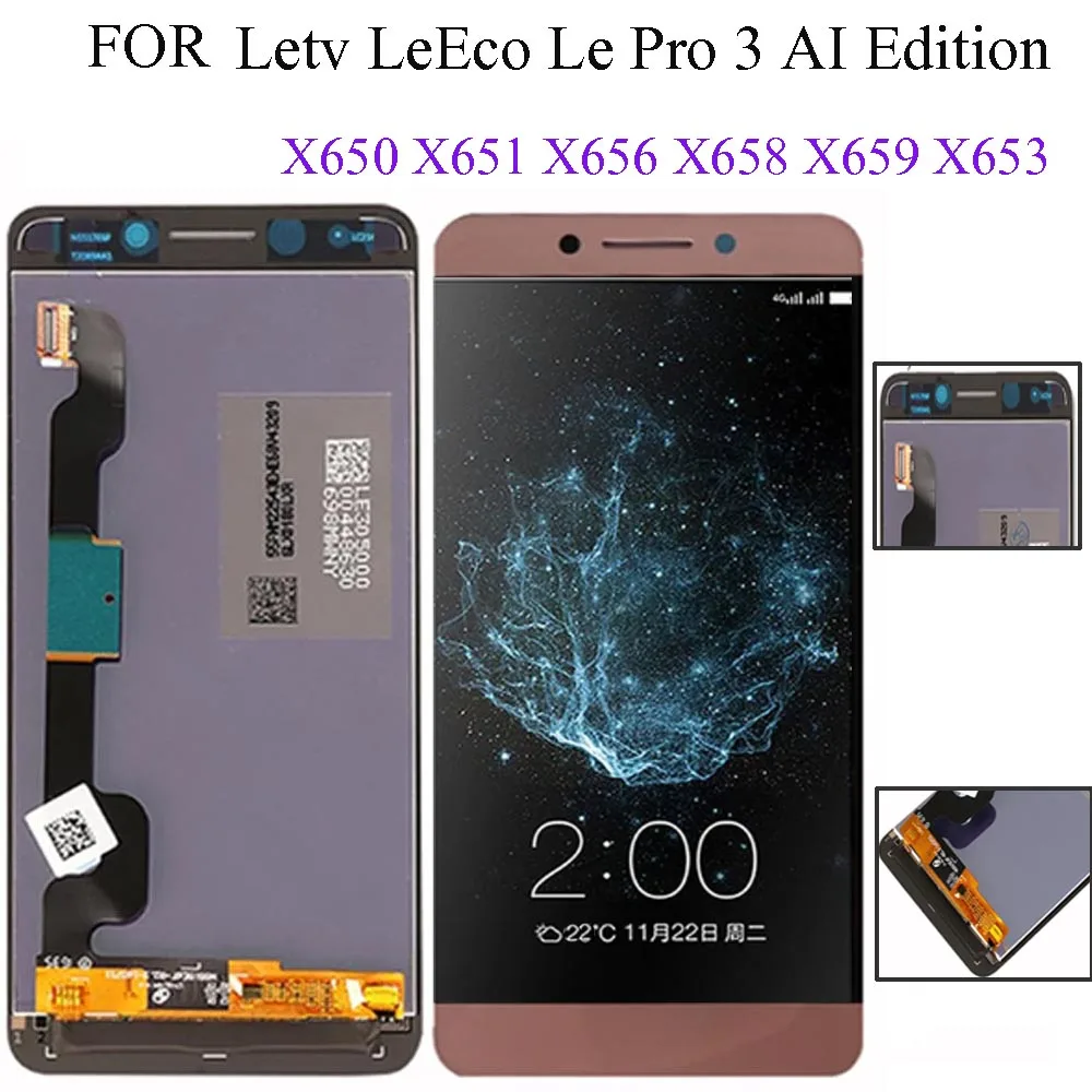 Оригинальный дисплей 5 дюйма для Letv LeEco Le Pro 3 AI Edition X650 X651 X656 X657 X658 X659 X653 сменный