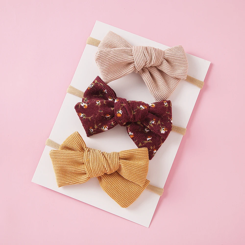 3 шт. Детские эластичные повязки на голову с принтом | Аксессуары для одежды