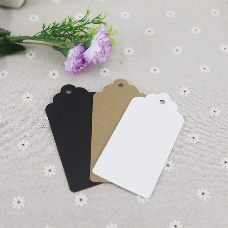 100 шт крафт-бумага бирки для подарков этикетки гребешков прямоугольные выпечки