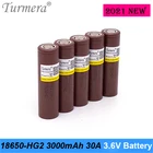 Аккумулятор Turmera 2021 HG2 18650 мА  ч 30 А для аккумуляторов 12 в 3000 в 18 в 21 в 25 в для электродрели, шуруповерта или электронной сигареты