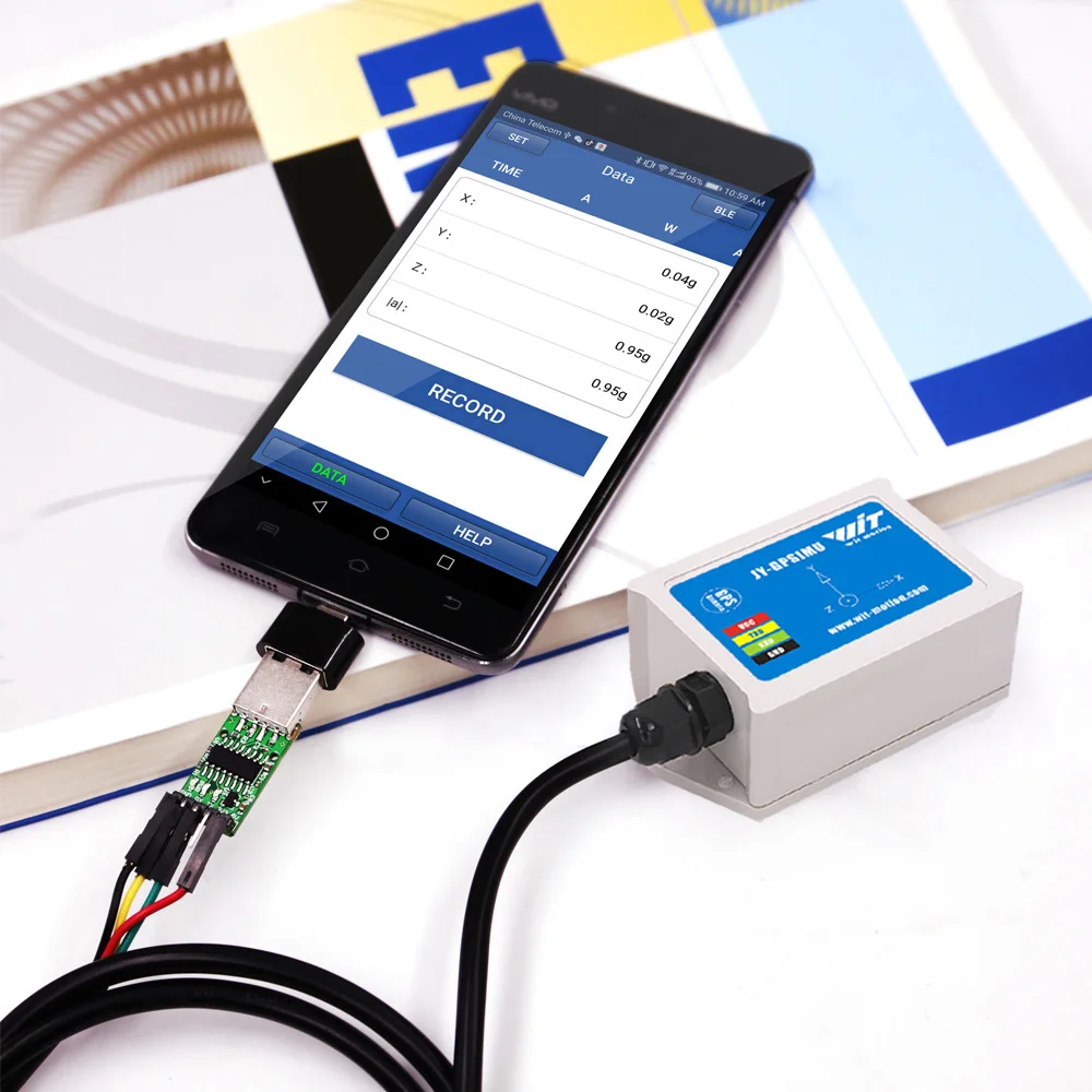 Witmotion WTAHRS2 высокой стабильностью 10-axis GPS-IMU навигации Системы, Bulit в акселерометр+ электронный гироскоп+ магнитометр+ барометр