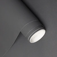 thick matte dark gray decor paper peel and stick wallpaper for cabinet table door vinyl self adhesive waterproof wall stickers