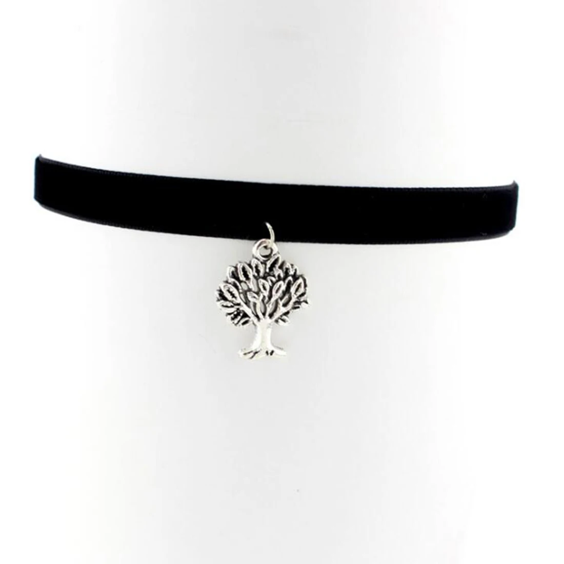 

2021 New fashion jewelry black cloth Lace Tattoo choker necklace gift for women girl Simple retro Gothic Velvet Necklace