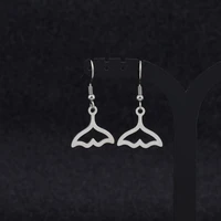 stainless steel butterfly stud earrings mermaid tail earrings moon ear jewelry harajuku ear clip
