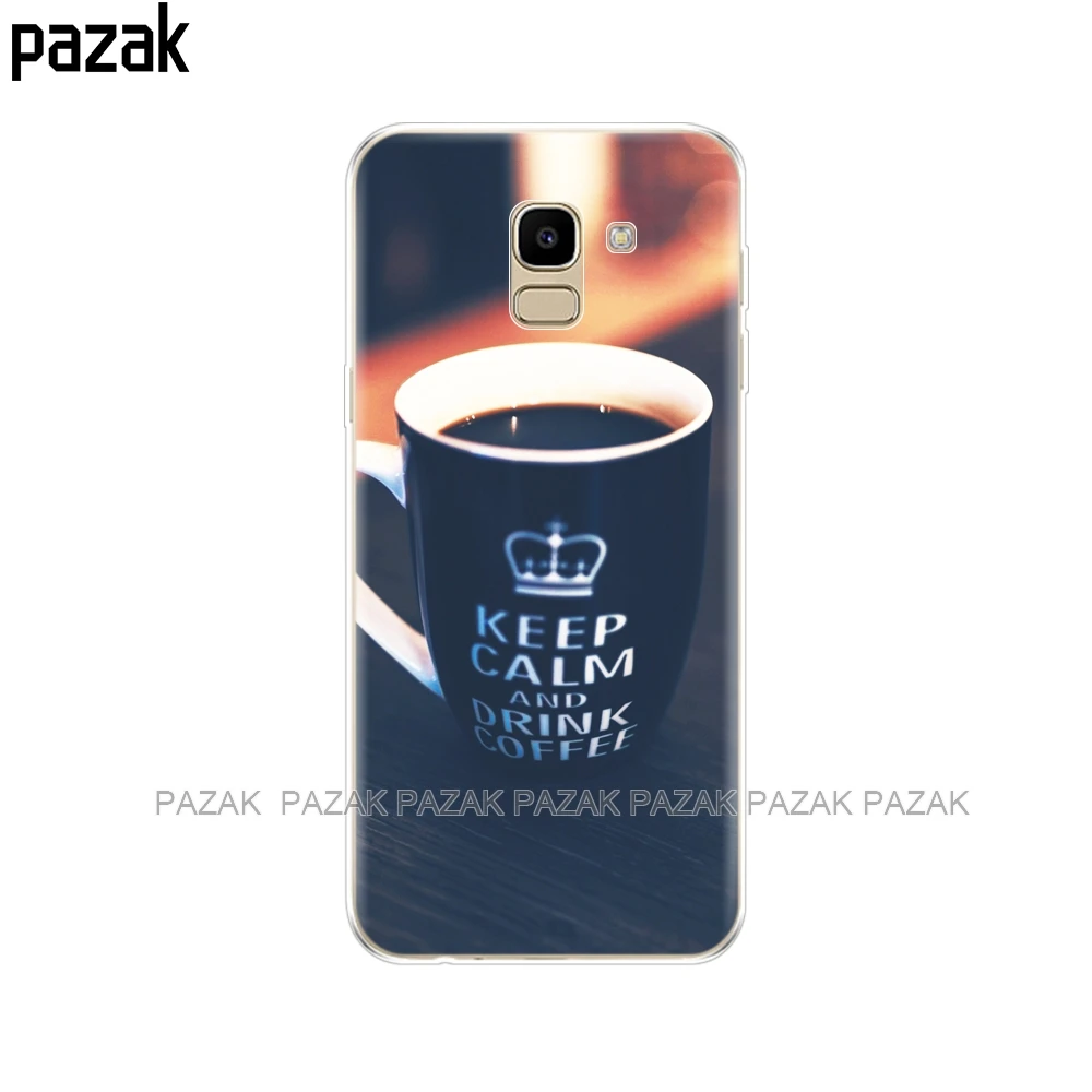Силиконовый чехол для Samsung Galaxy J6 2018 Casse Cover EU J600 J600F SM Мягкий из ТПУ 2018|Бамперы| |