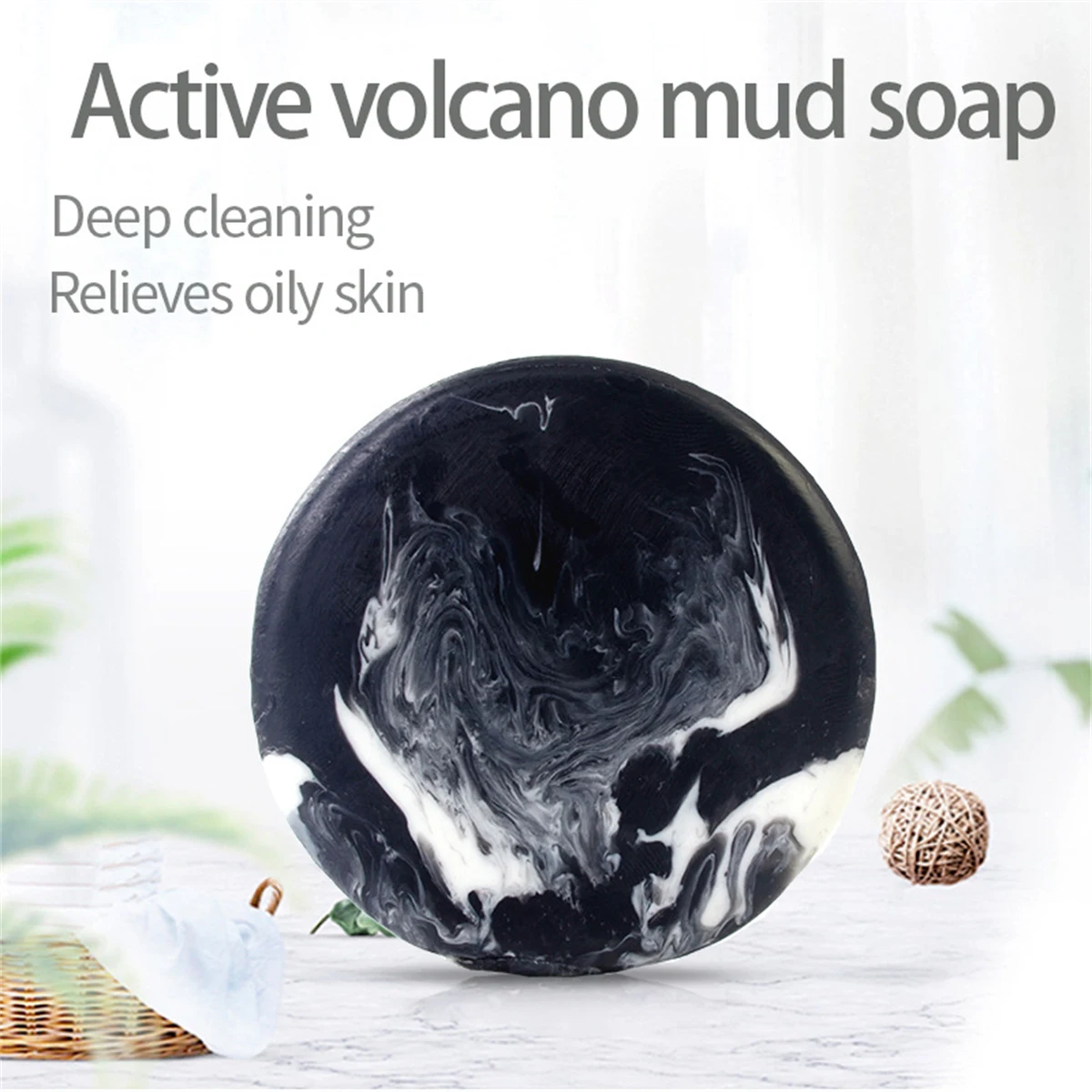 

1pc Volcanic Clay Coffee Slimming Soap Bar Skin Whitening Body Clear