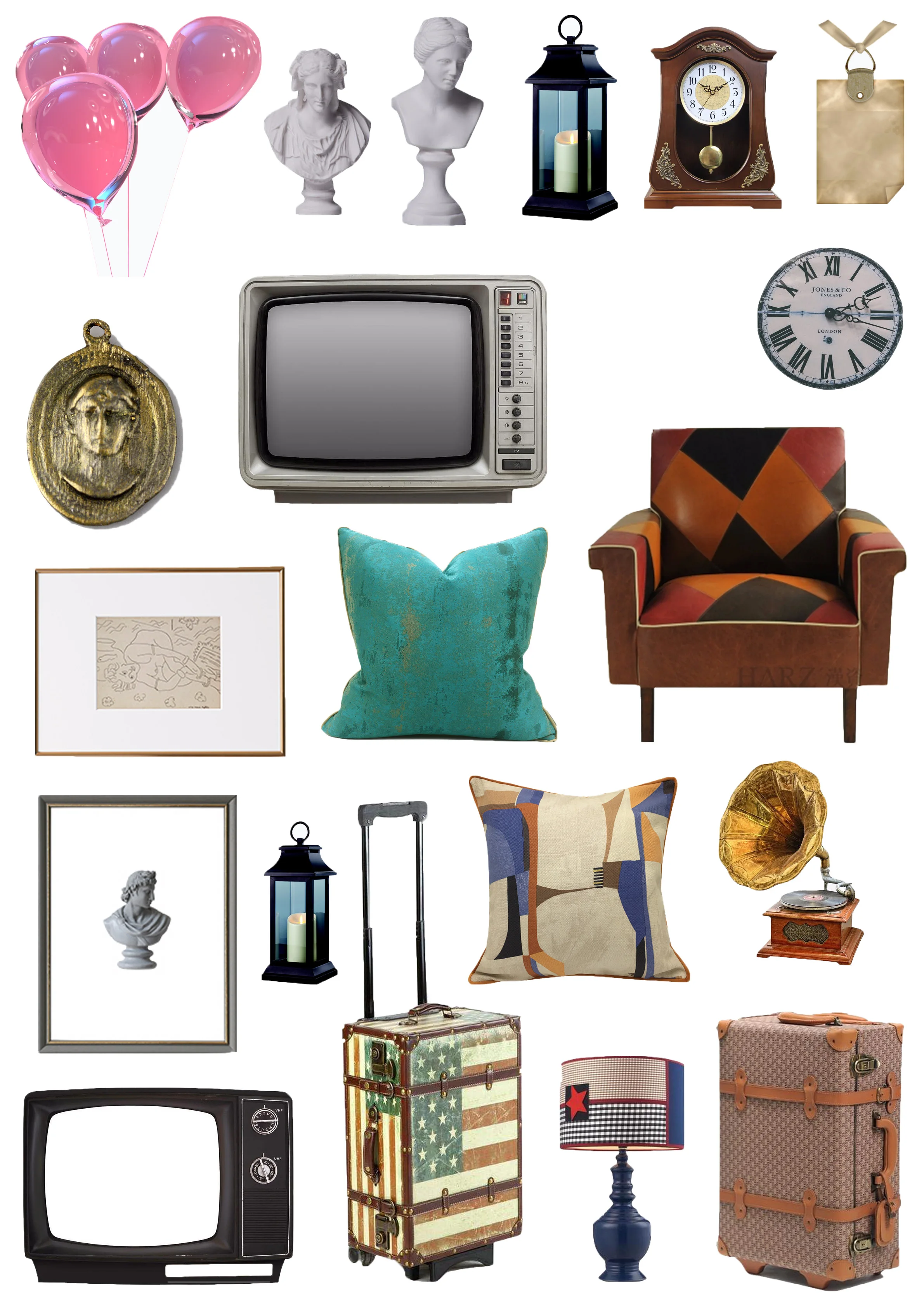 Старинная мебель Стикеры s ремесла и Скрапбукинг детские игрушки декоративная