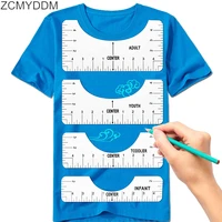 zcmyddm 4pcs t shirt alignment ruler t shirt alignment tool for chart drawing template clothing pattern design sewing tools