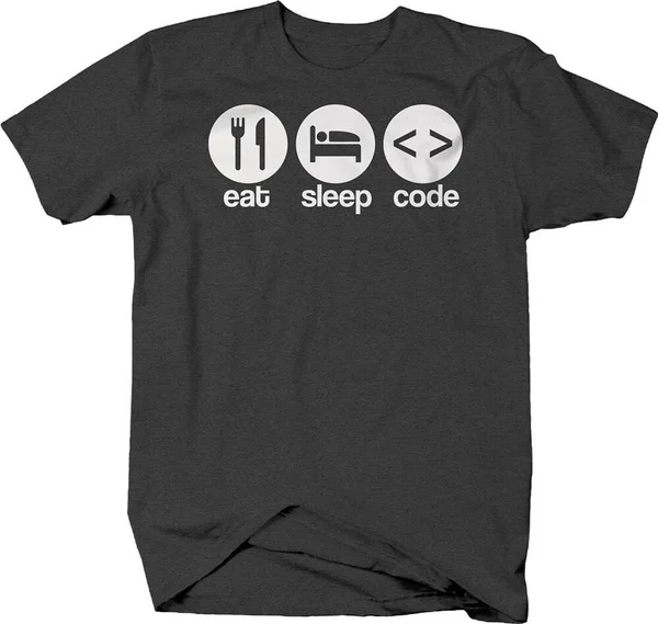 

Eat sleep code computers smart coding nerd T-shirt for men women