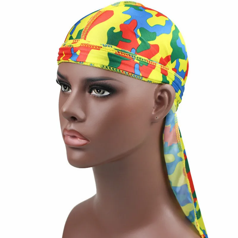 Аксессуары для волос Camo Durag банданы повязка на голову шапки мужчин и женщин