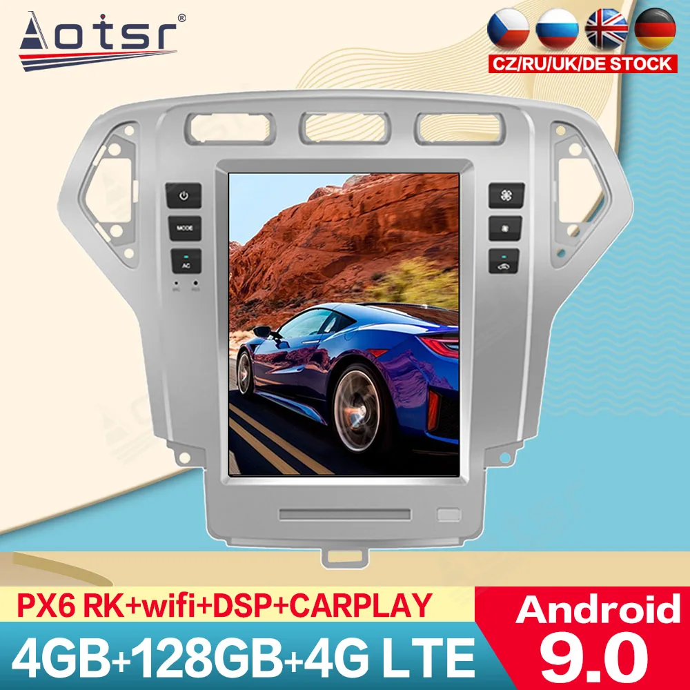 

Tesla Screen For Ford Mondeo Fusion MK4 2007 2008 - 2010 Car Multimedia Android Radio Video DVD Player GPS Navigation Head Unit