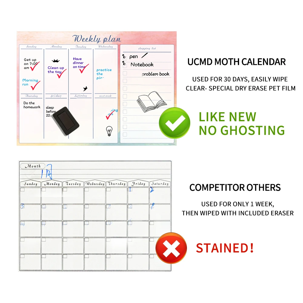 Магнитная фотомагнитная гибкая доска для ежедневного обучения 42x30 см|Доска
