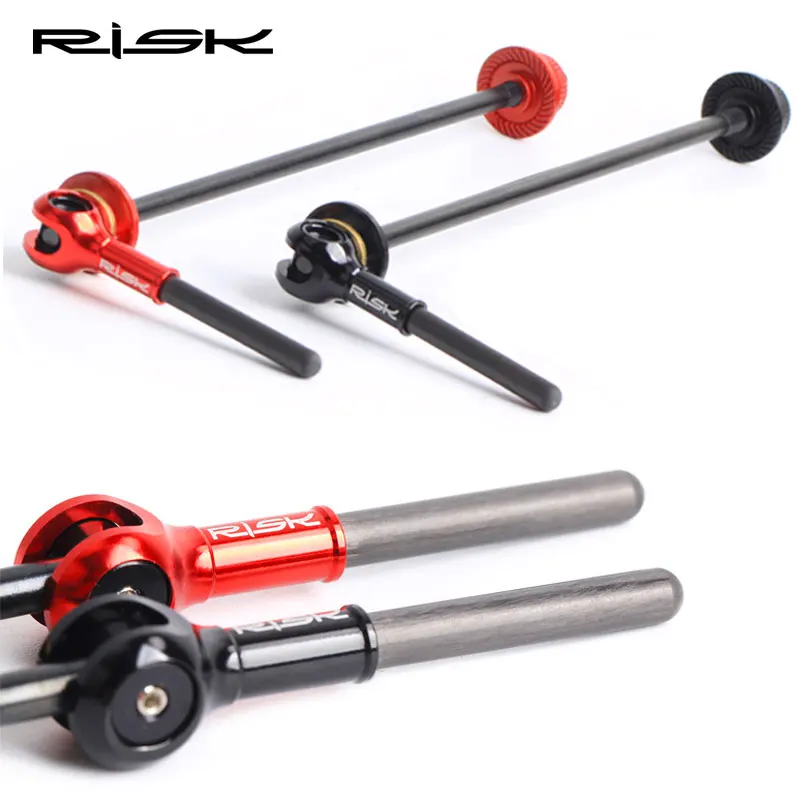 

RISK Titanium Ti Skewer QR Mountain Bikes Quick Release Skewer lever MTB Bicycle Cycling Hub Road Bike Quick Release MTB parts