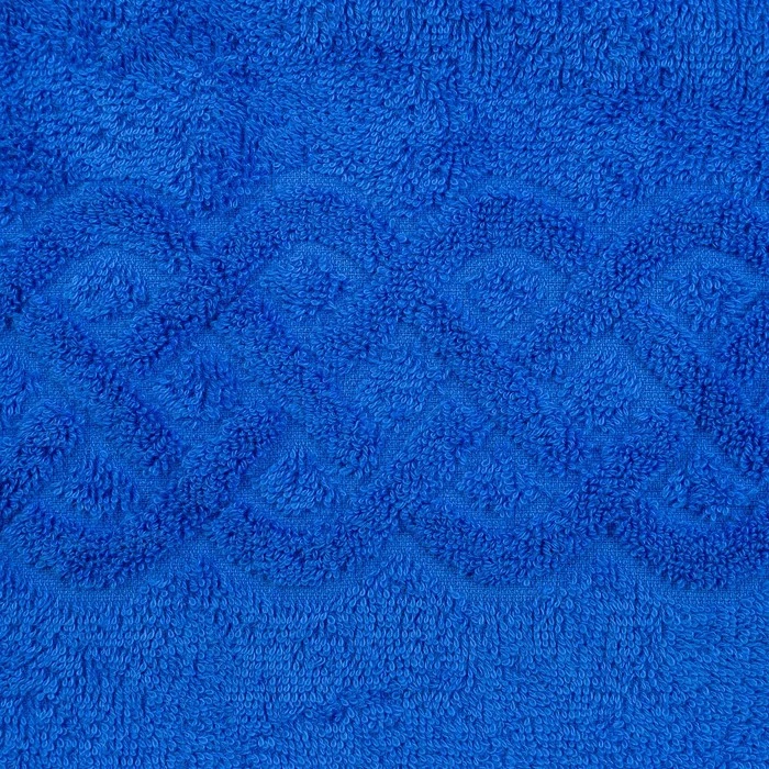 Terry towel Plait color blue 100x150 cm Home and kitchen products Garden Textile CLEANELLY sima land Towel simaland Bath For comfort bathroom