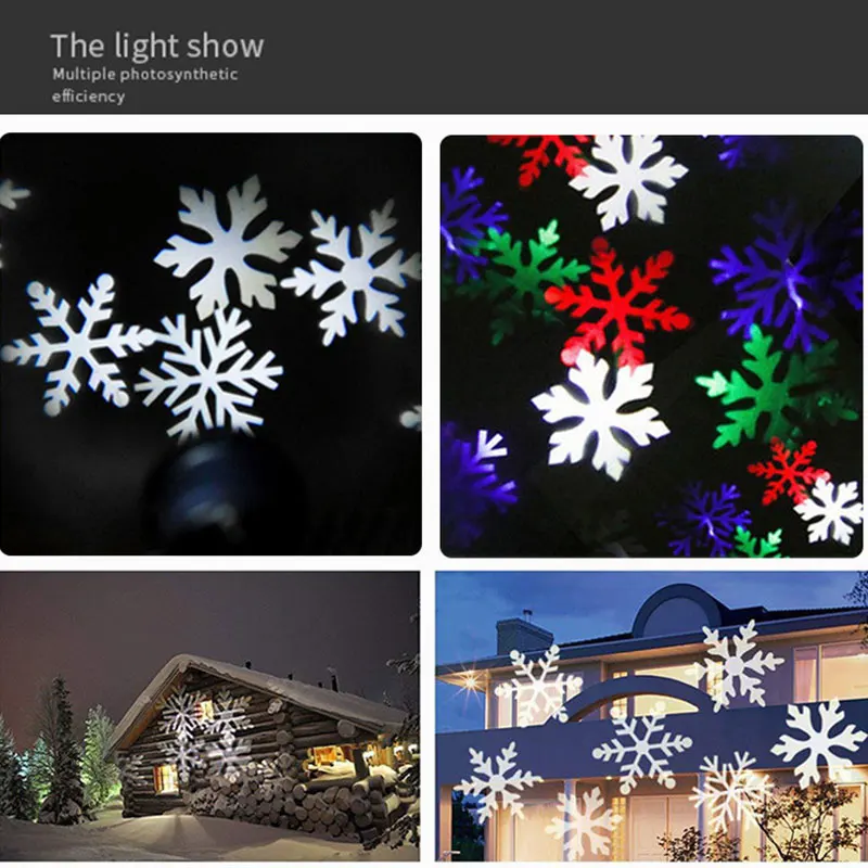 RGB снежинки лампочки для праздничного освещения уличное светодиодное оформление