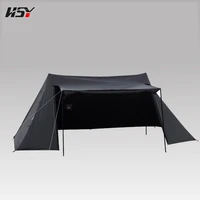 5 8 person black polyester luxury tent self driving tents outdoor picnic wilderness camping shelter