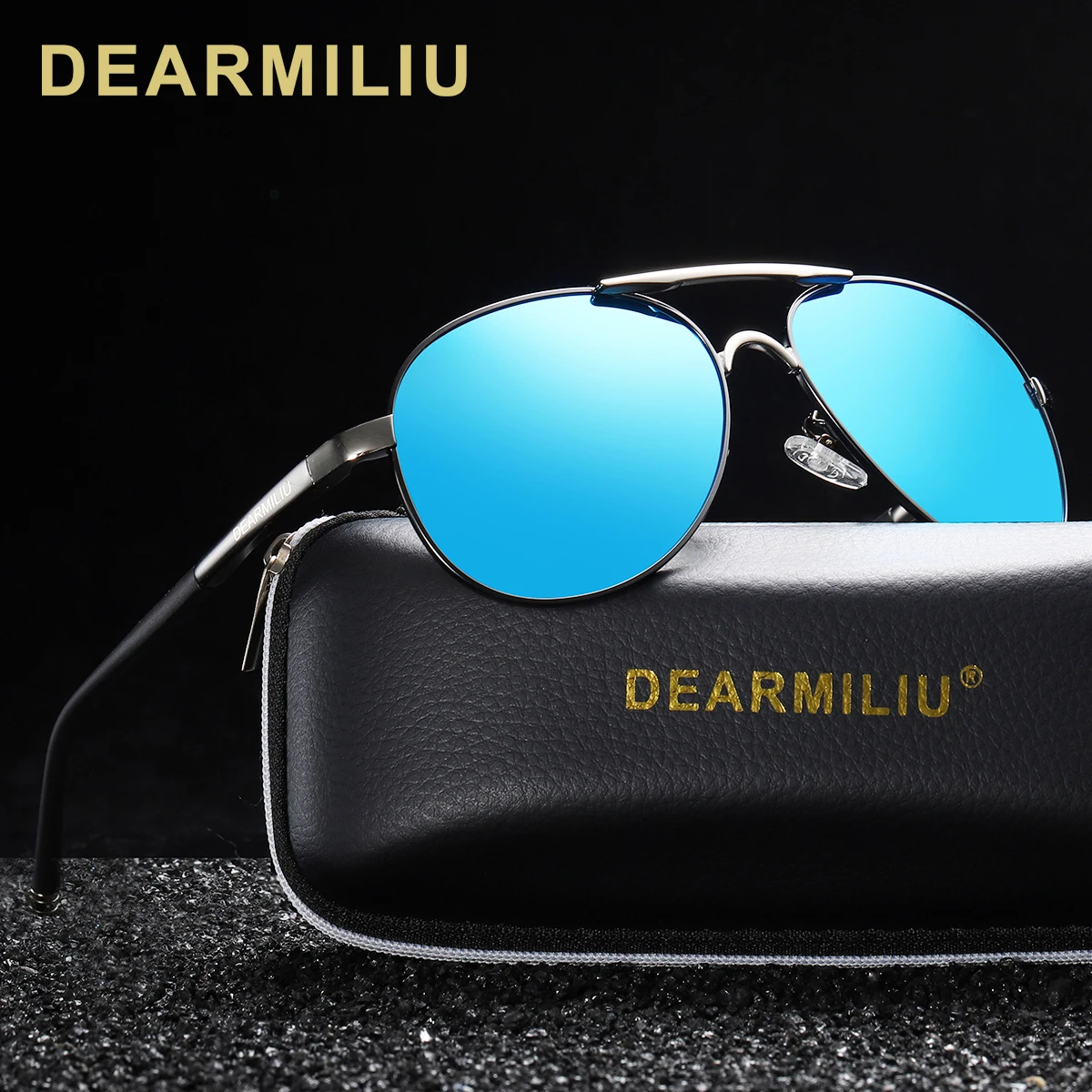 Мужские солнцезащитные очки DEARMILIU поляризованные с защитой от ультрафиолета UV 400