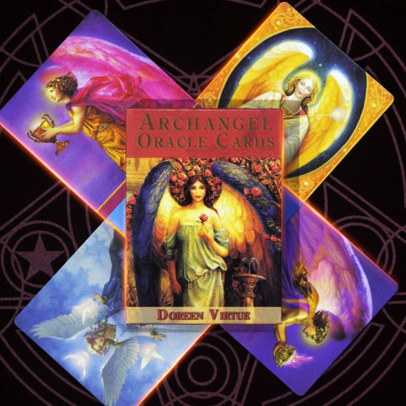 2021 New Arrive Arch Angel Oracle Card 78pcs Tarot Full English Version Playing With Electronic Manual Table Game Gift | Спорт и