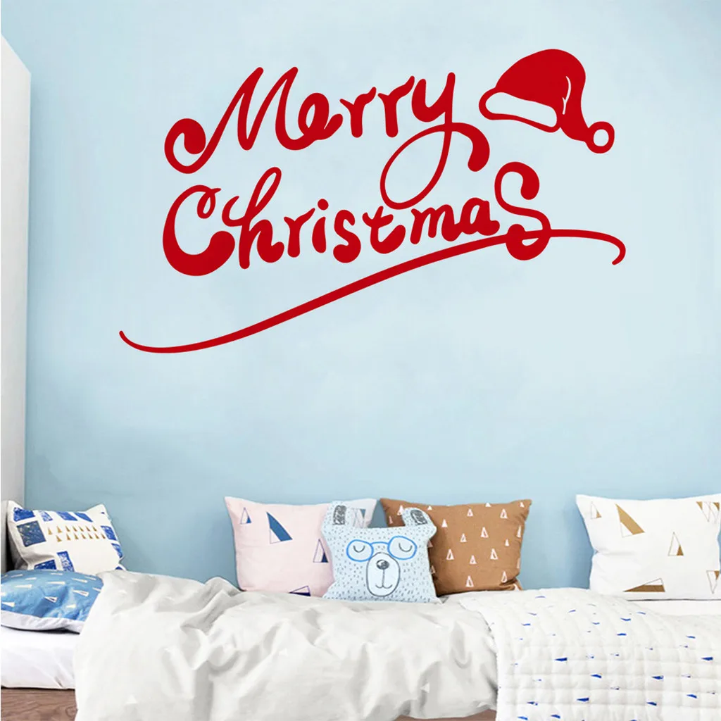 Съемная Наклейка на стену с изображением рождественской елки Виниловая наклейка