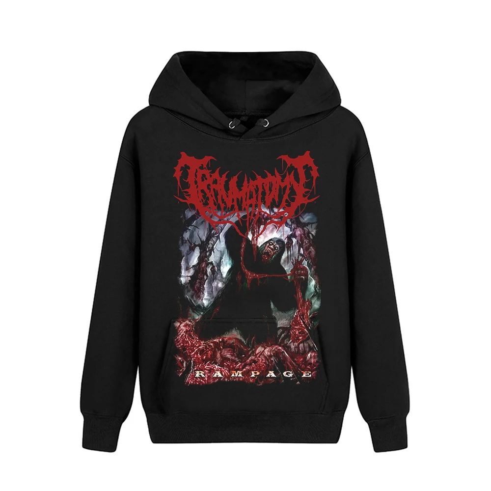 6 Designs Bigfoot Traumatomy Rock Hoodies Jacket Black Sweatshirt Fleece Pollover Hoodie Sudadera Brutal Death Metal Outerwear