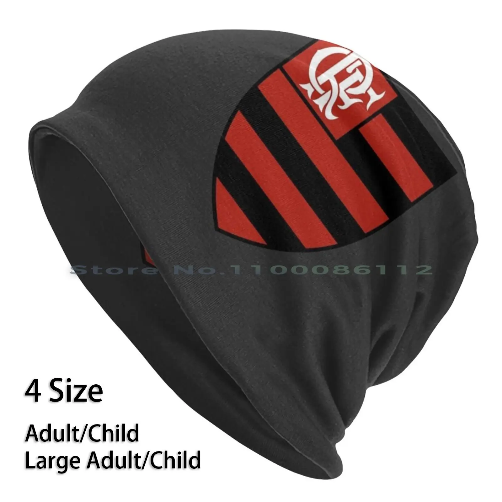 Cr Flamengo Beanies Knit Hat Cr Flamengo Football Soccer Sport Brasil Logo Brimless Knitted Hat Skullcap Gift Casual Creative