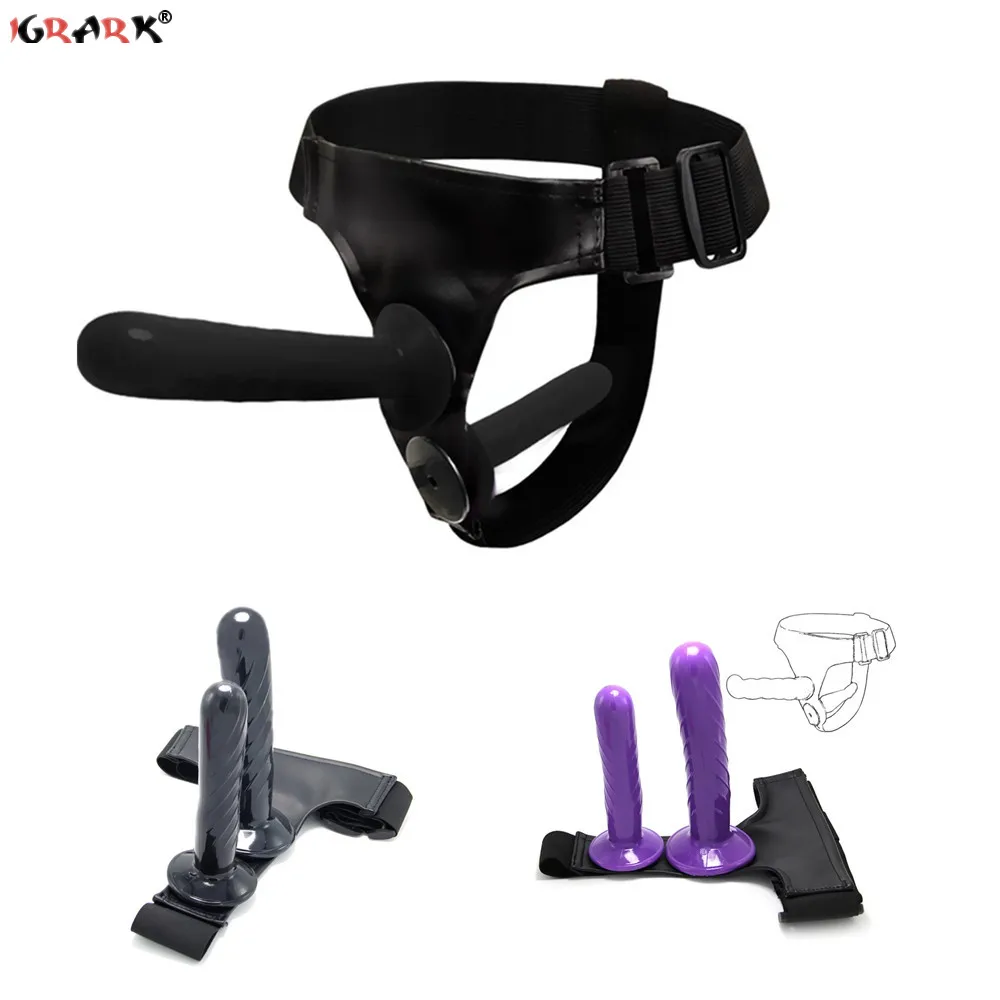 Ремень на двойной Пенис дилдо страпон Ультраэластичный ремень для взрослых