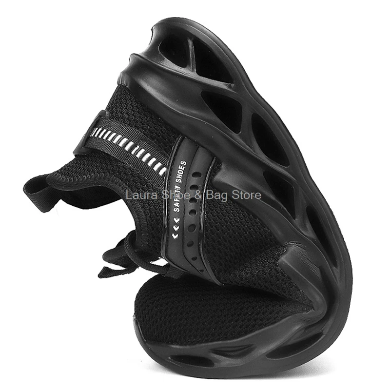 

New Safety Shoes For Men Breathable Work Sneakers Steel Toe Puncture-proof Work Safety Boots Male Working Shoes Dropshipping