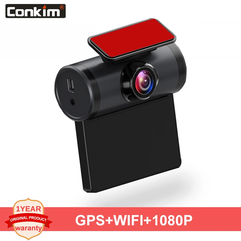 Conkim видеорегистратор Автомобильная камера WIFI DVR gps Logger 1080 P Full HD регистраторы 2," ips экран 170 градусов широкий форма