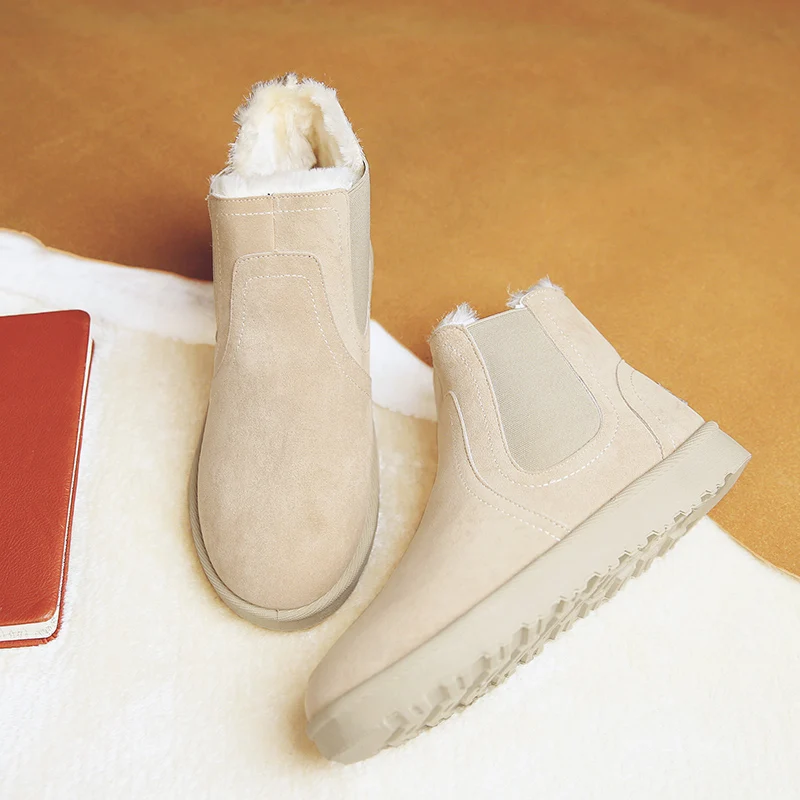 Зимняя обувь женские ботинки коллекция 2019 года Длинные Плюшевые Теплые