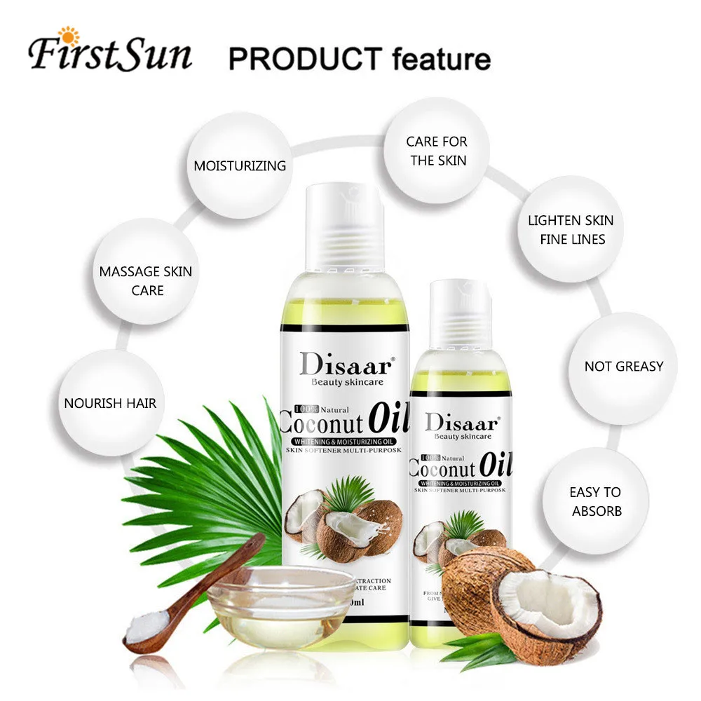 100% натуральное органическое Экстра кокосовое масло увлажняющее кожу лица