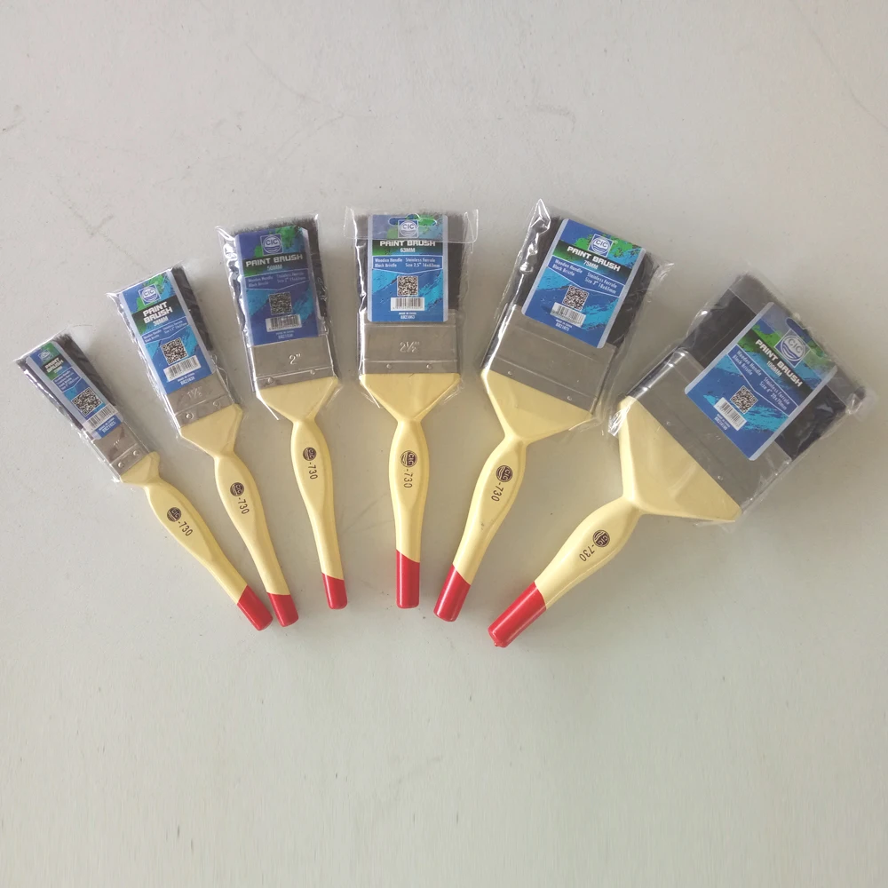 Инструменты для отделки гипсокартона кисть краски черная щетина красная