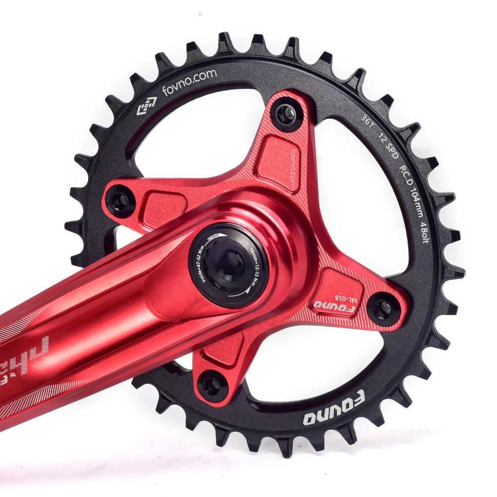 FOVNO MTB Кривошип 83 мм GXP 170 175 104BCD Корона 32/34/36/38T адаптер цепи CNC алюминиевый сплав для