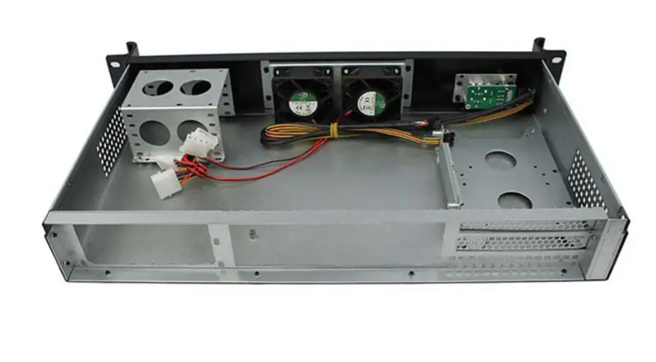Новый 1.5U IPC корпус rackmount чехол глубина 250 мм MINI ITX ультра короткая для 17*17 см