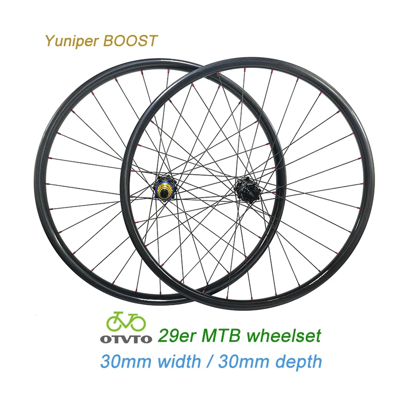 

1250g MTB Wheelset 29er 30mm width&depth XC boost wheels Yuniper 28H 15×110 12×148 Pillar WING20 Mountain Bike Mtb 29 wheels