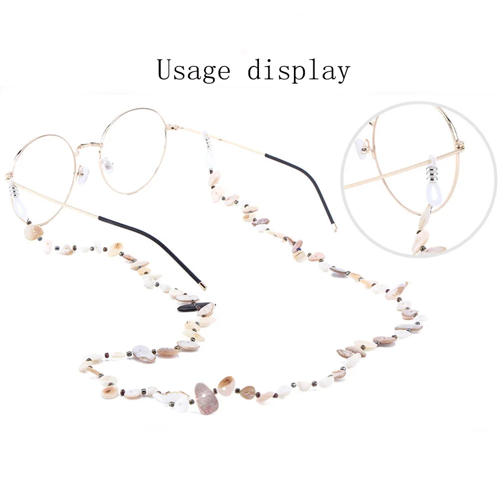 

1PC Fashion Shell Glasses Chain Sunglasses Decor Glasses Chain Glasses Lanyard Anti-slip Sunglasses Reading Glasses Chains