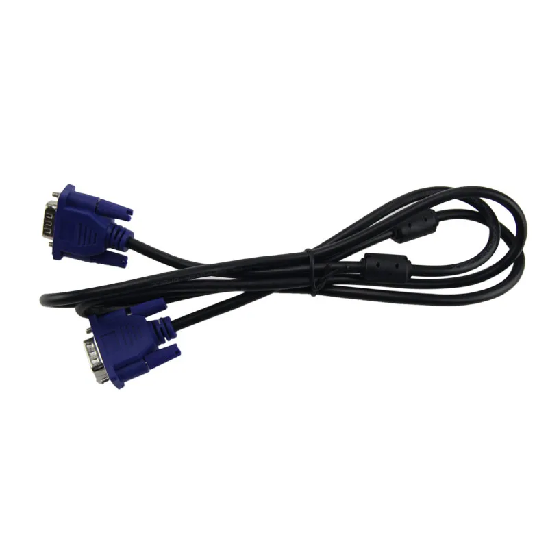 1 5/1 8 м черный синий VGA 15-контактный штекер-штекер кабель для монитора компьютера