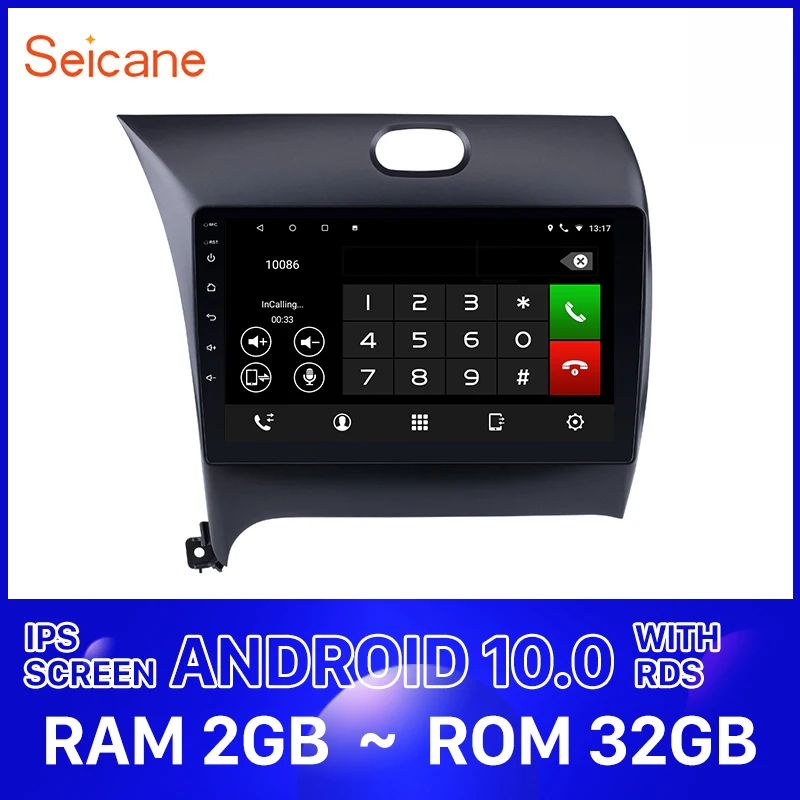 Автомагнитола Seicane головное устройство 2Din HD с Android 10 0 Navi 9 &quot GPS для KIA K3 CERATO FORTE 2013