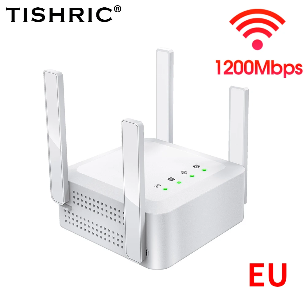 Wi-Fi ретранслятор TISHRIC для большого радиуса действия беспроводной сети 1200