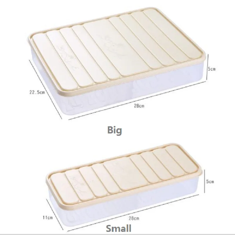 

Kitchen Large Portable Refrigerator Organizer Drain Fresh-keeping Storage Box Vegetable Fruit Sealed Frozen Storage Container