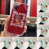 2bunz melanin poppin aba phone case transparent for samsung s 10 9 20 11 7 8 21 6 p edge plus ultra 4g 5g