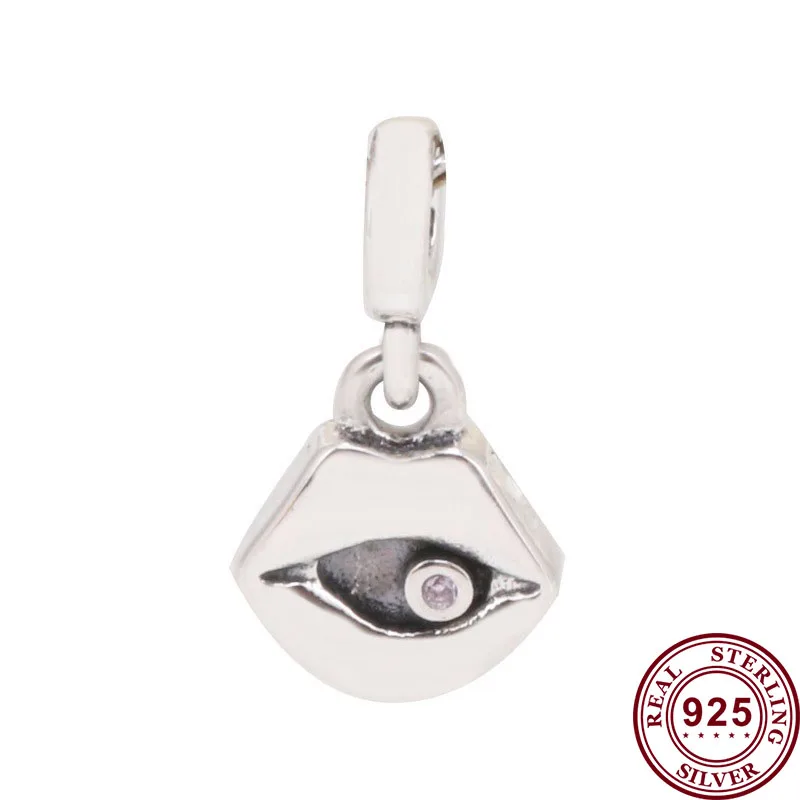 

Оригинальный Шарм из стерлингового серебра 925 пробы, креативный красный кулон в форме губ, подходит для браслета Пандоры и ожерелья, самодел...